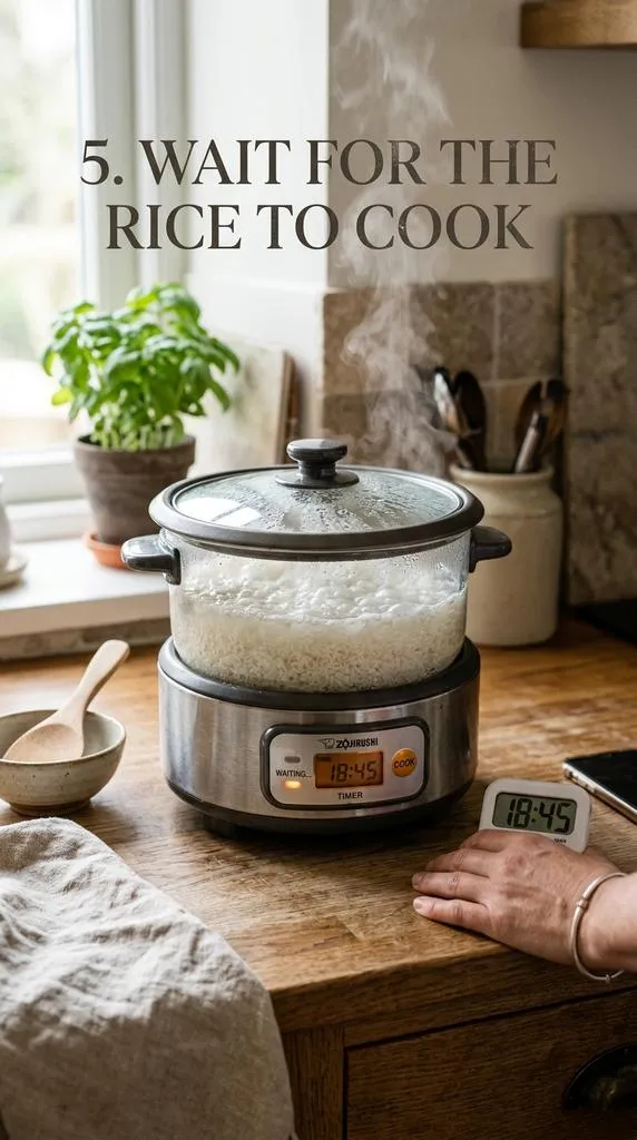 5  Wait For The Rice To Cook Rice