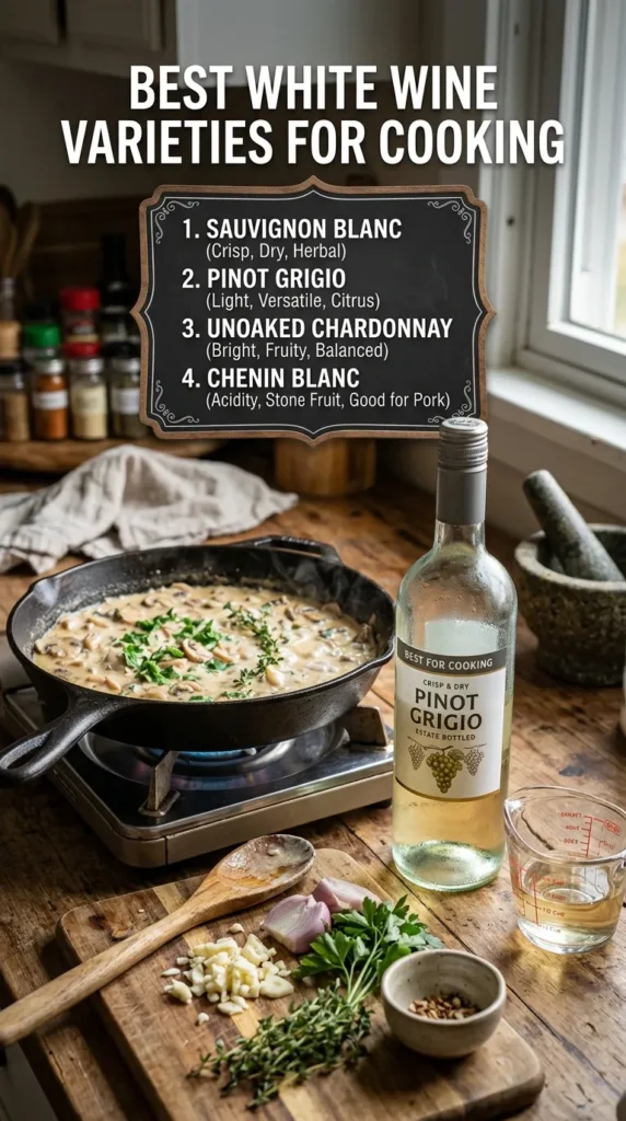 Best White Wine Varieties For Cooking