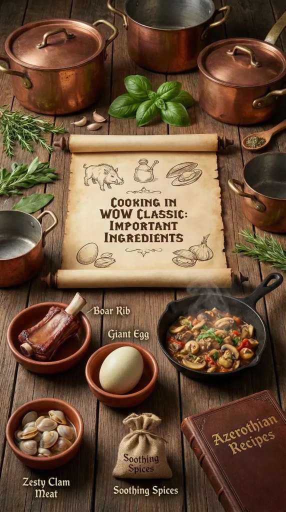 Cooking In Wow Classic Important Ingredients