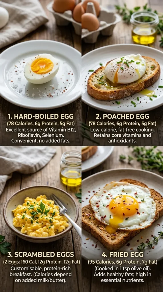 Different Ways To Cook An Egg And Their Nutritional Value