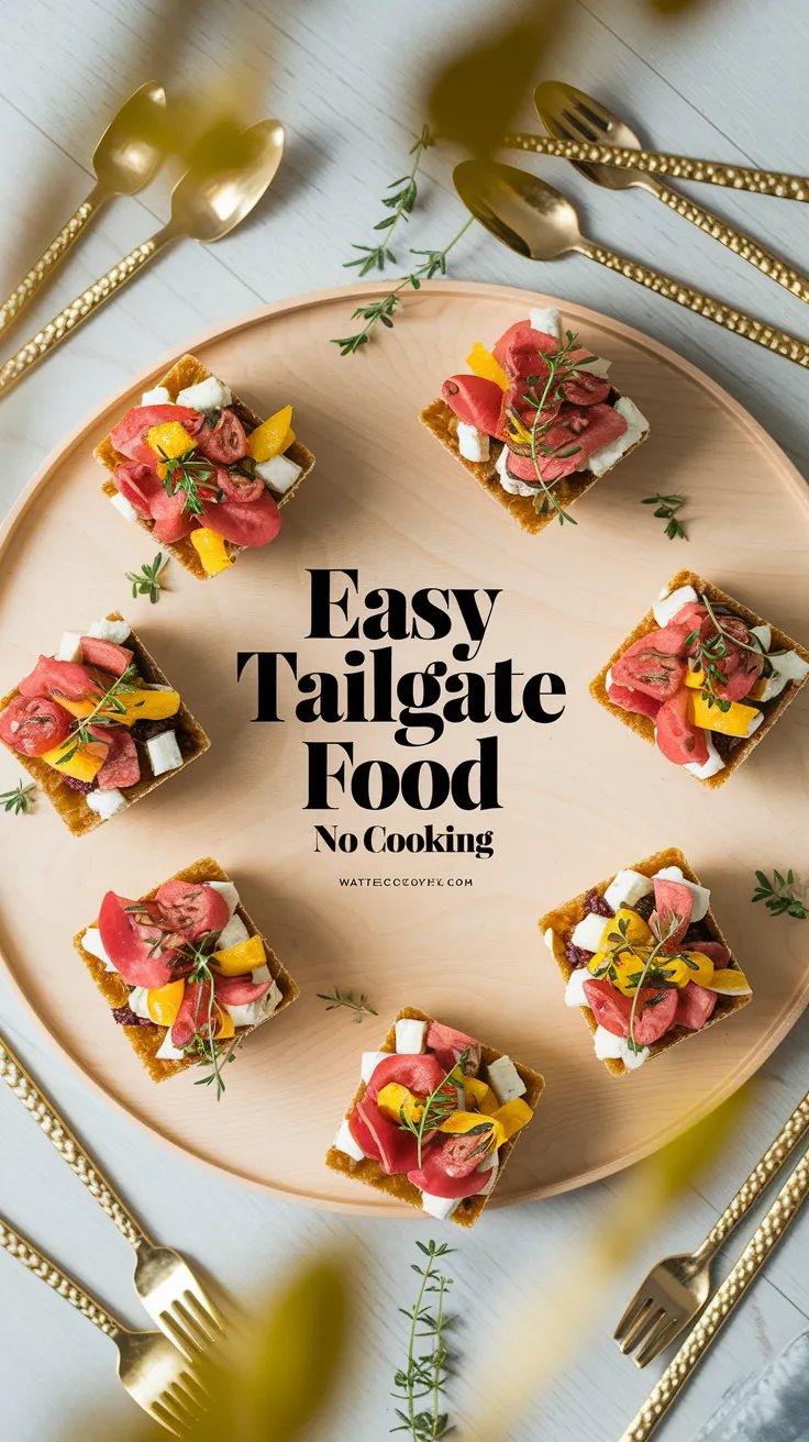 Creative Easy Tailgate Food Ideas That Require No Cooking