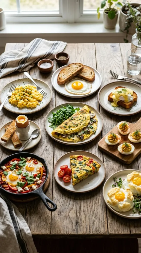 Egg Cooking Styles In A Table