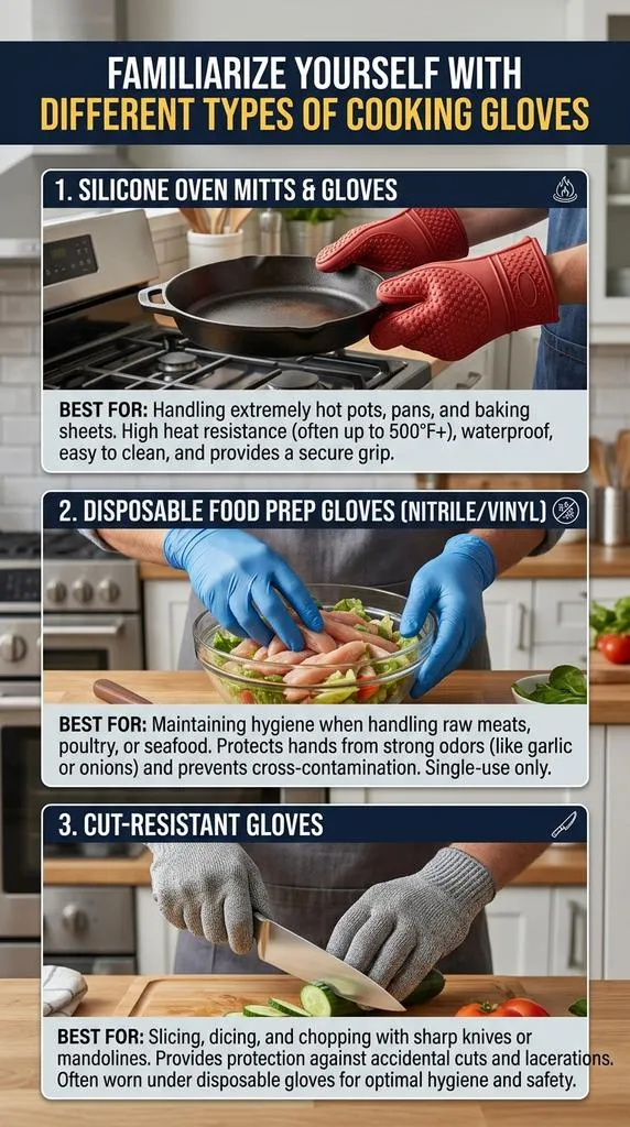 Familiarize Yourself With Different Types Of Cooking Gloves