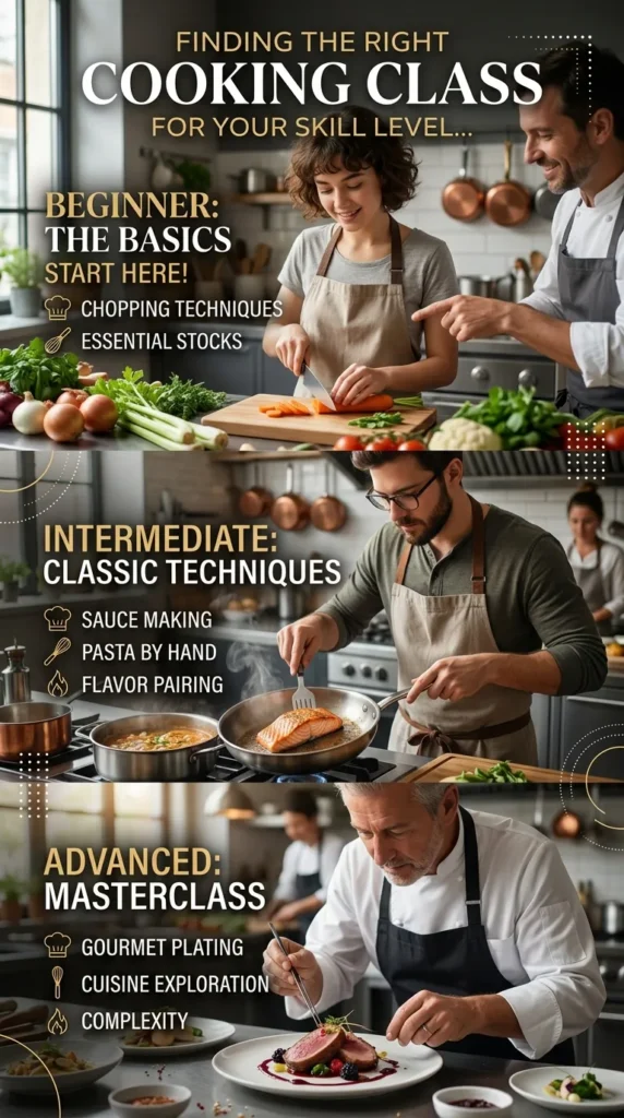 Finding The Right Cooking Class For Your Skill Level