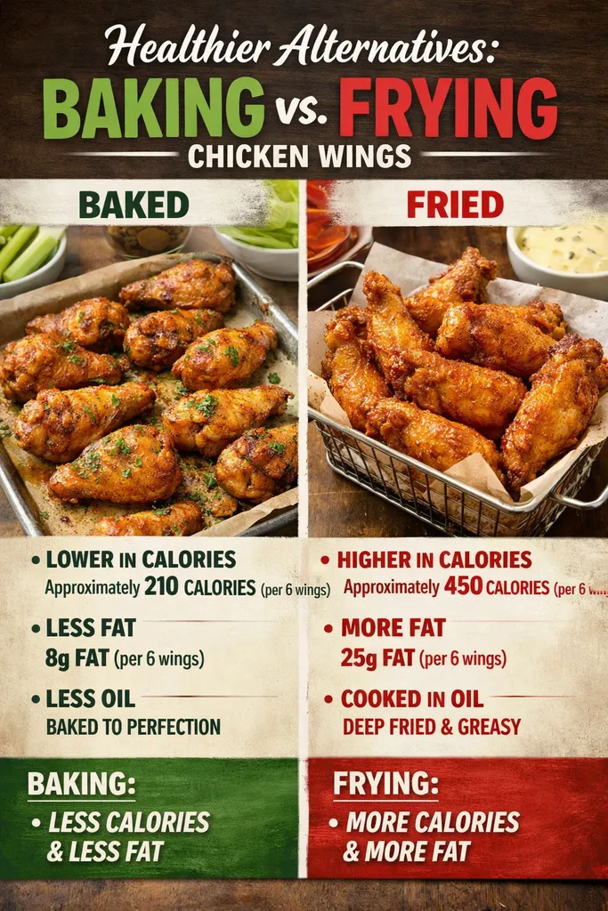 Healthier Alternatives Baking Vs  Frying Chicken Wings