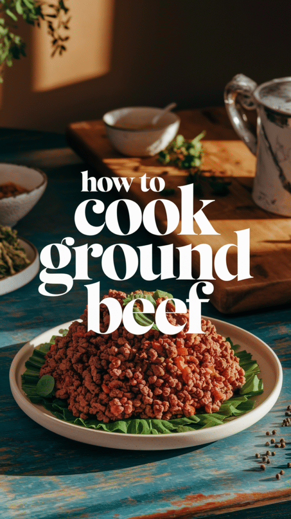 How To Cook Ground Beef