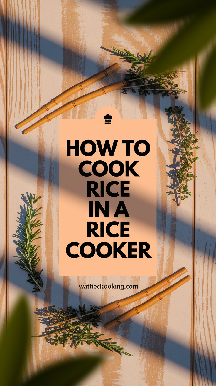 How To Cook Rice In A Rice Cooker