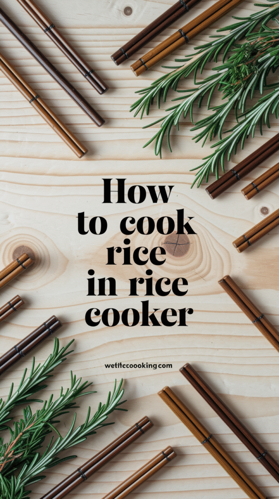 How To Cook Rice In A Rice Cooker