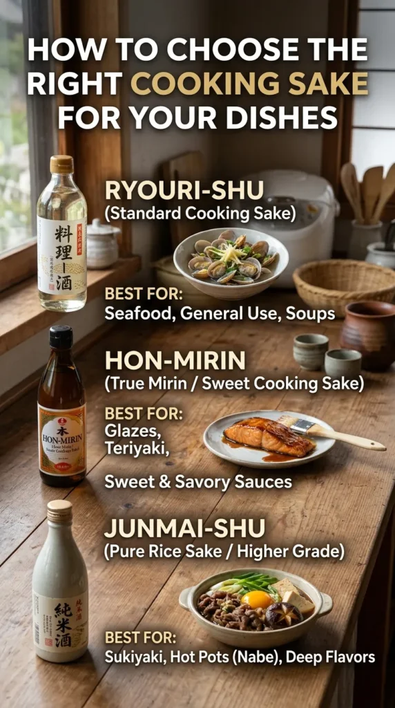 How To Choose The Right Cooking Sake For Your Dishes