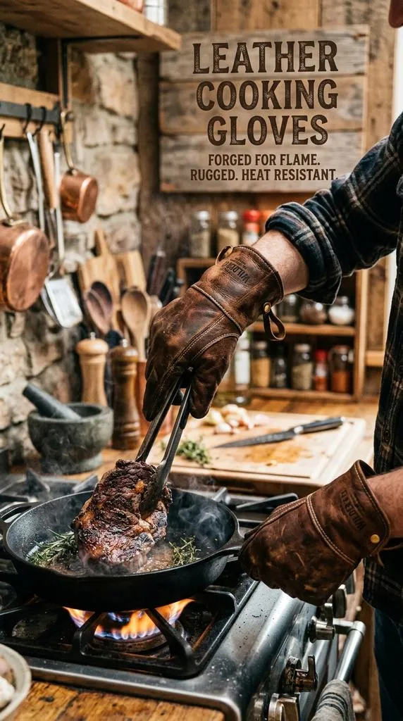 Leather Cooking Gloves