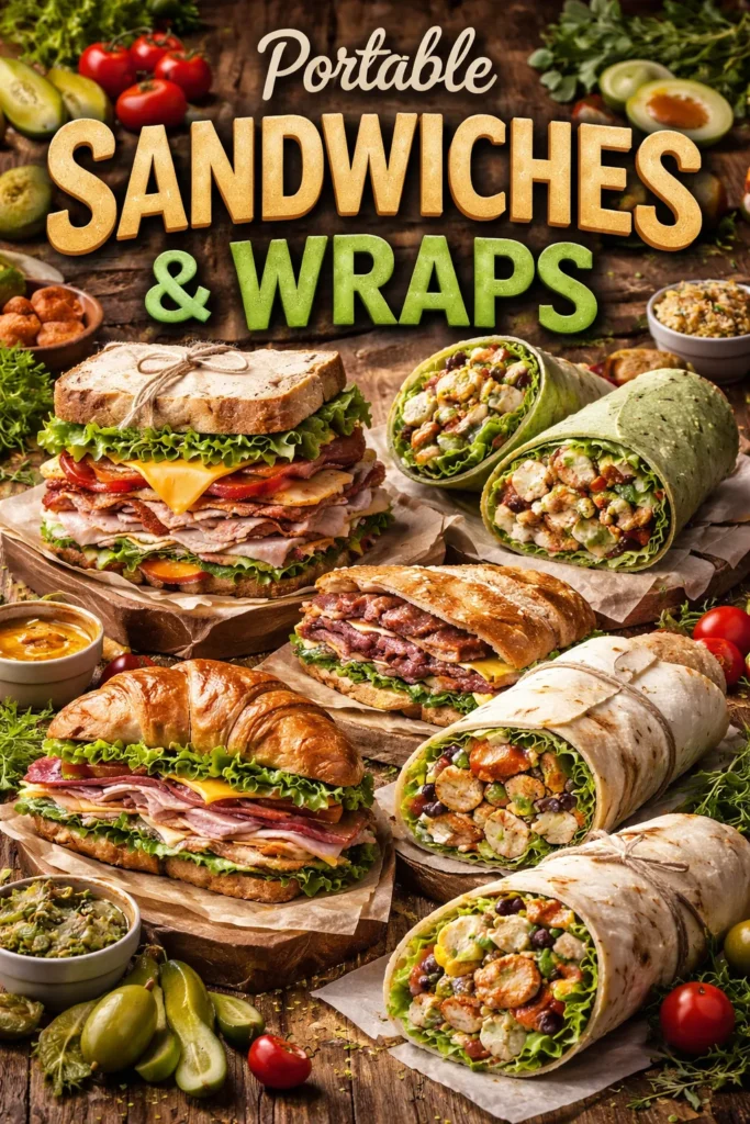 Portable Sandwiches And Wraps Easy Tailgate Food Ideas