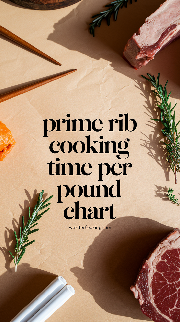 Prime Rib Cooking Time Per Pound Chart