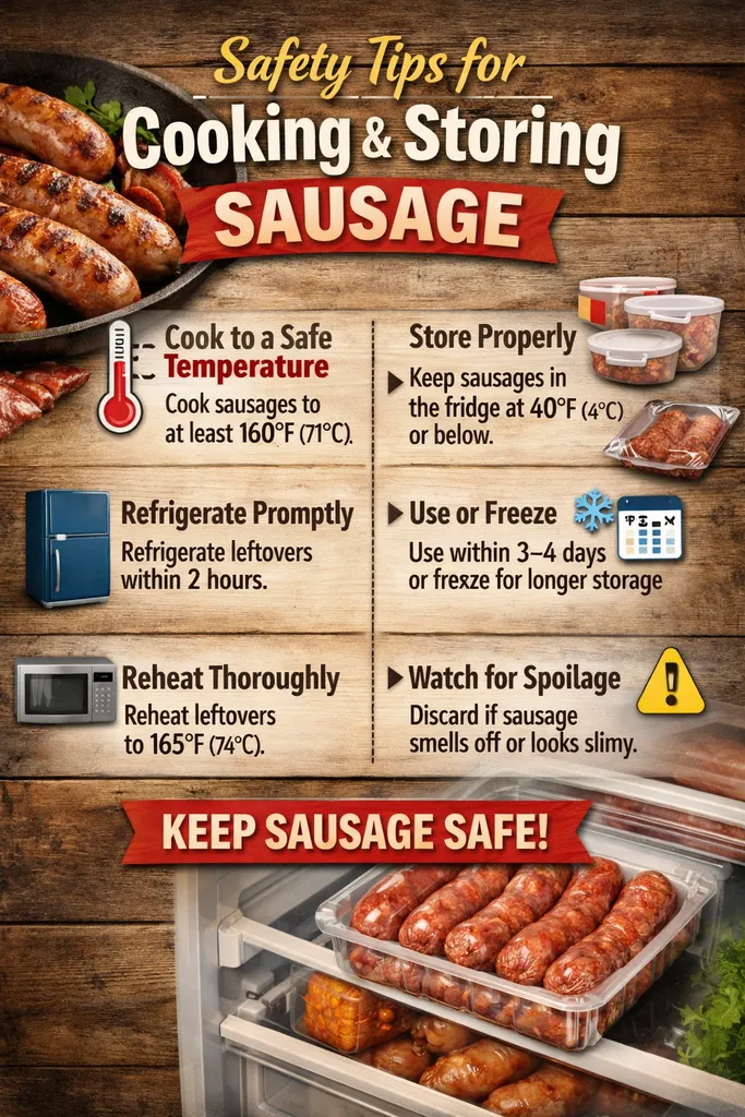 Safety Tips For Cooking And Storing Sausage