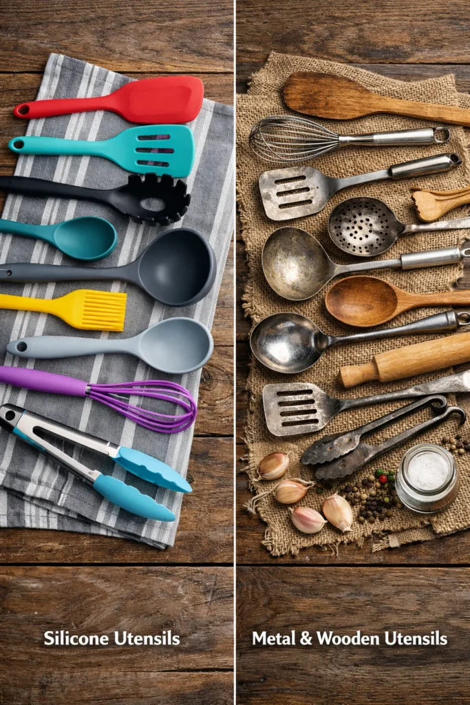Silicone Utensils Vs Traditional Metal And Wooden Ones