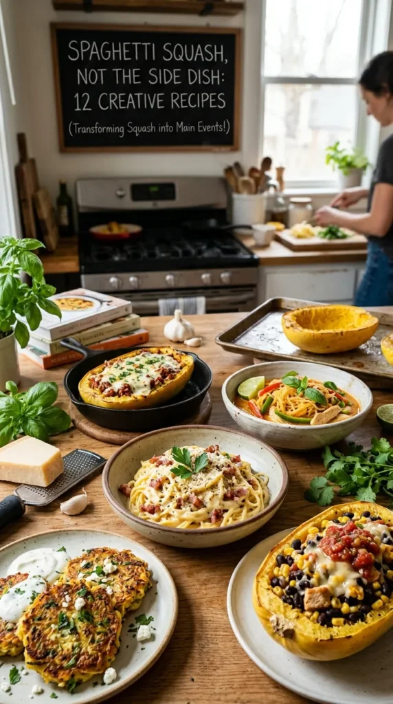 Spaghetti Squash Not The Side Dish 12 Creative Recipes Cooking Spaghetti Squash