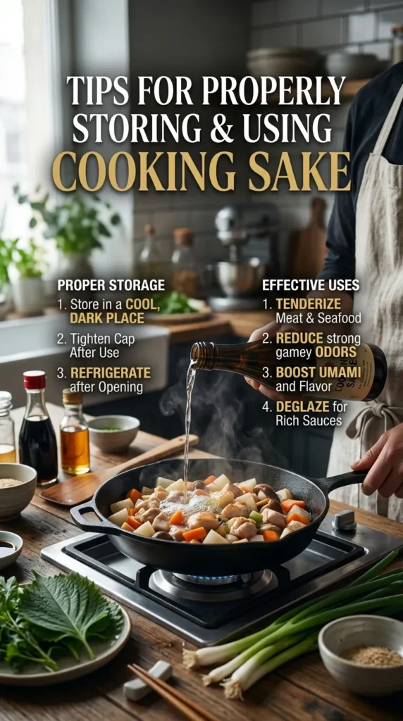 Storing And Using Cooking Sake 6a12713c43