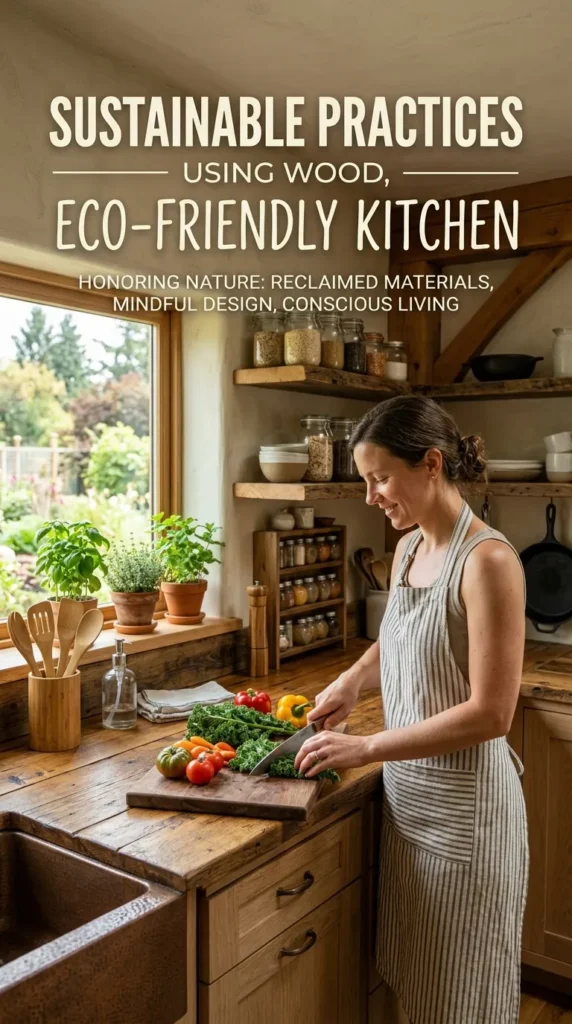 Sustainable Practices Using Wood Eco Friendly Kitchen