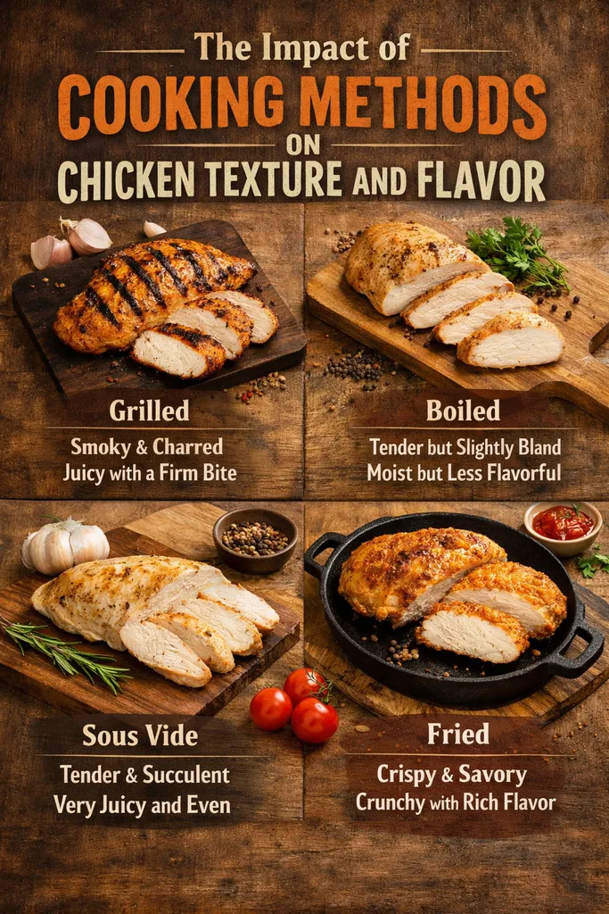 The Impact Of Cooking Methods On Chicken Texture And Flavor