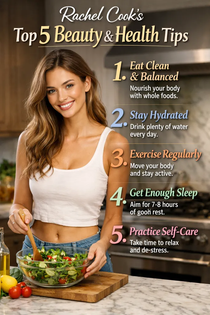 Top 5 Beauty And Health Tips From Rachel Cook