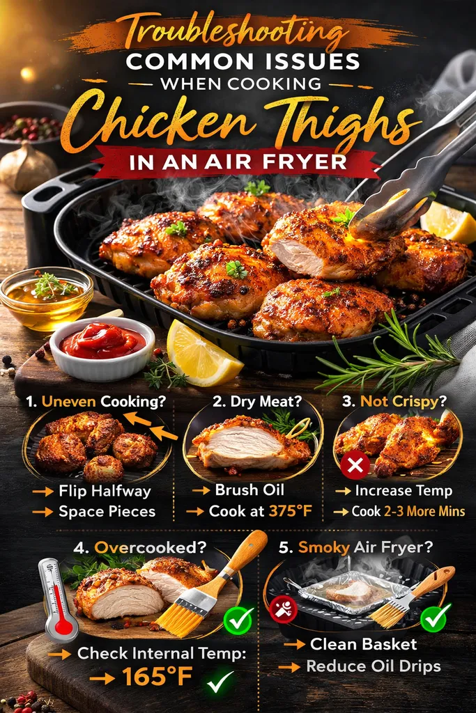 Troubleshooting Common Issues When Cooking Chicken Thighs In An Air Fryer