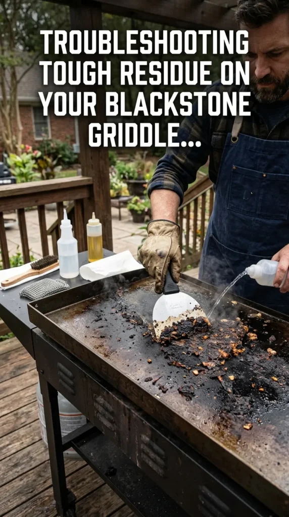 Troubleshooting Tough Residue On Your Blackstone Griddle