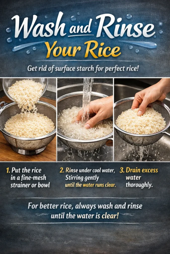 Wash And Rinse Your Rice How To Cook Rice In Instant Pot