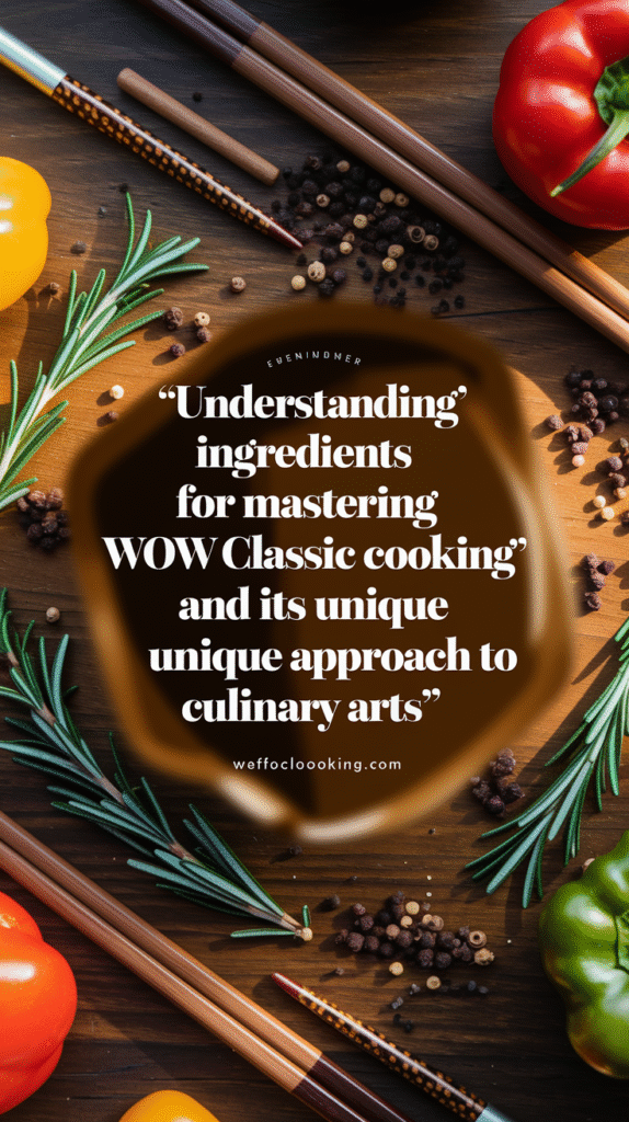 Wow Classic Cooking Guide