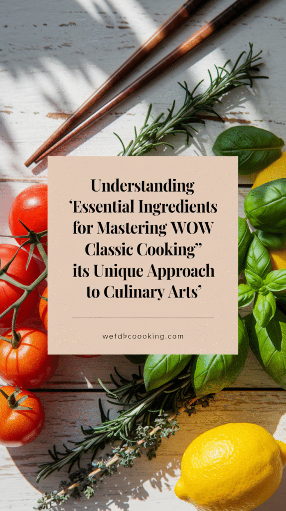 Wow Classic Cooking Guide