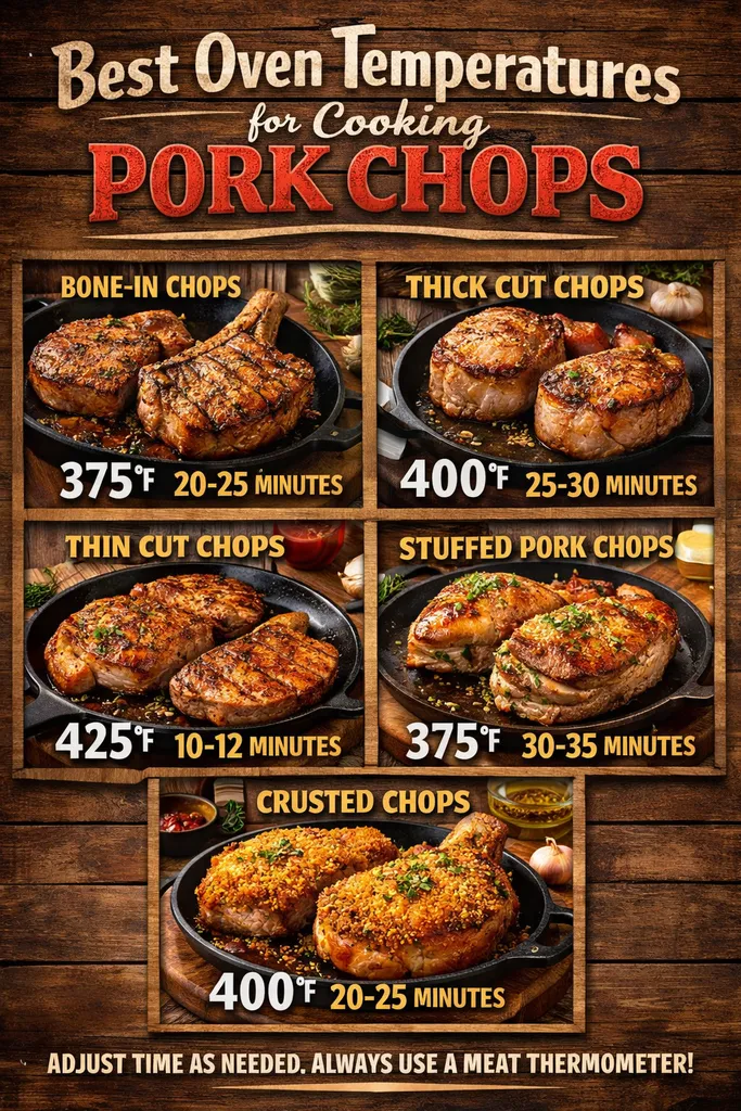 Best Oven Temps For Pork Chops Optimal Cooking Times for Perfect Pork Chops in the Oven