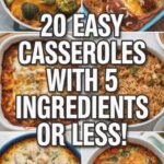 20 Quick & Easy Family Dinner Casseroles Made With Few Ingredients!