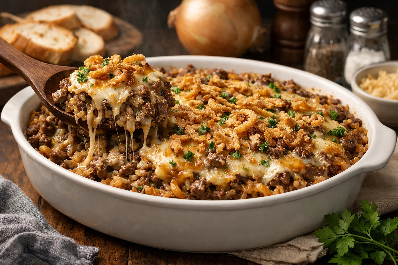 French Onion Beef Rice