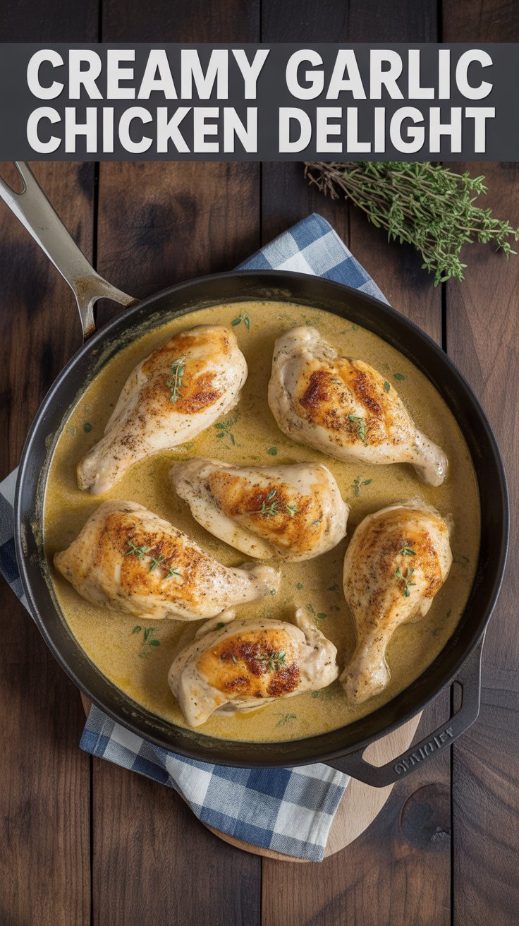 Creamy Garlic Chicken Delight