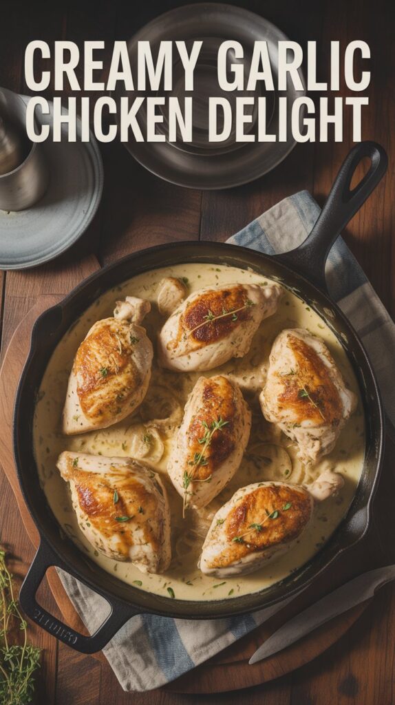 Creamy Garlic Chicken Delight