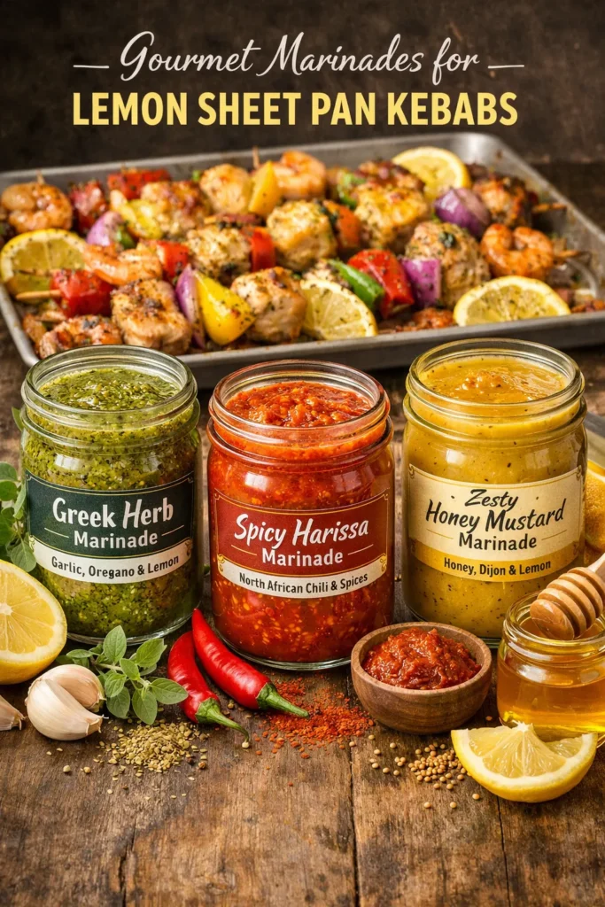Gourmet Marinades For Lemon Sheet Pan Kebabs