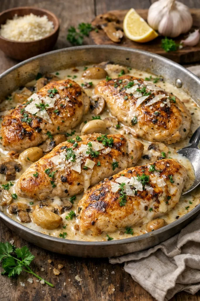 Heres A Brief Overview Of The Most Important Components That Make Creamy Garlic Chicken Delight Magic