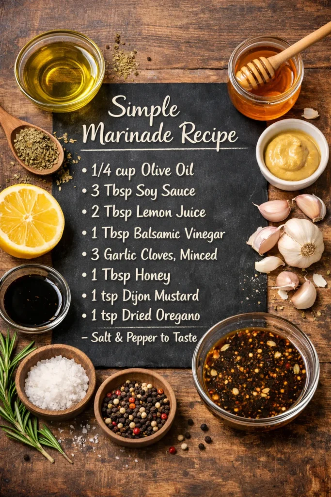 Marinating By The Way Is Essential For That Burst Of Flavor  Heres A Simple Marinade Recipe