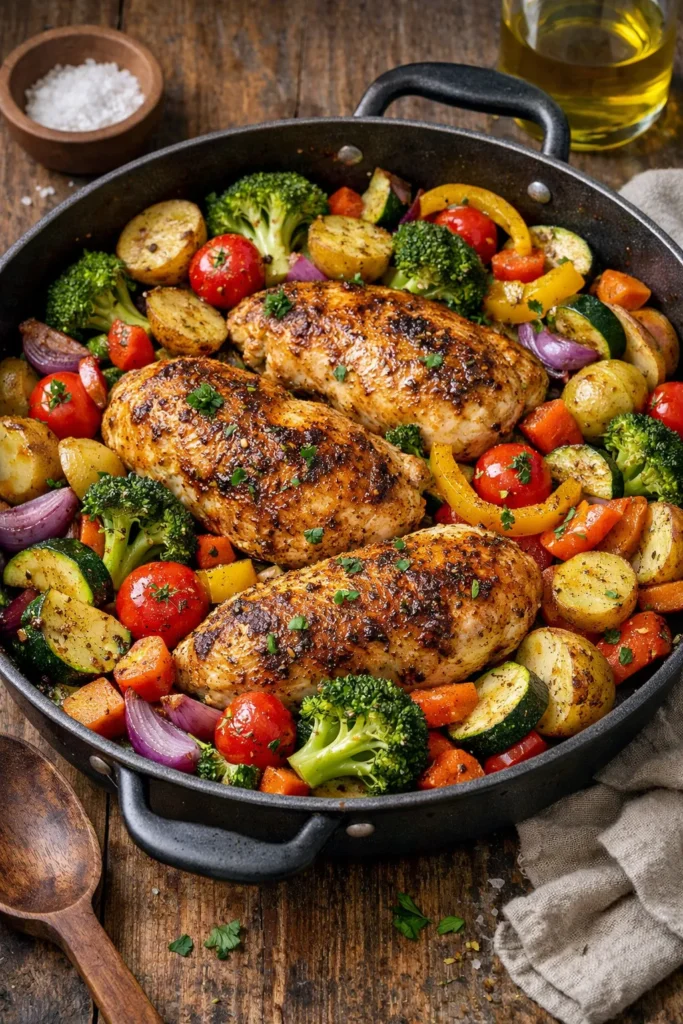 One Pan Chicken And Veggies