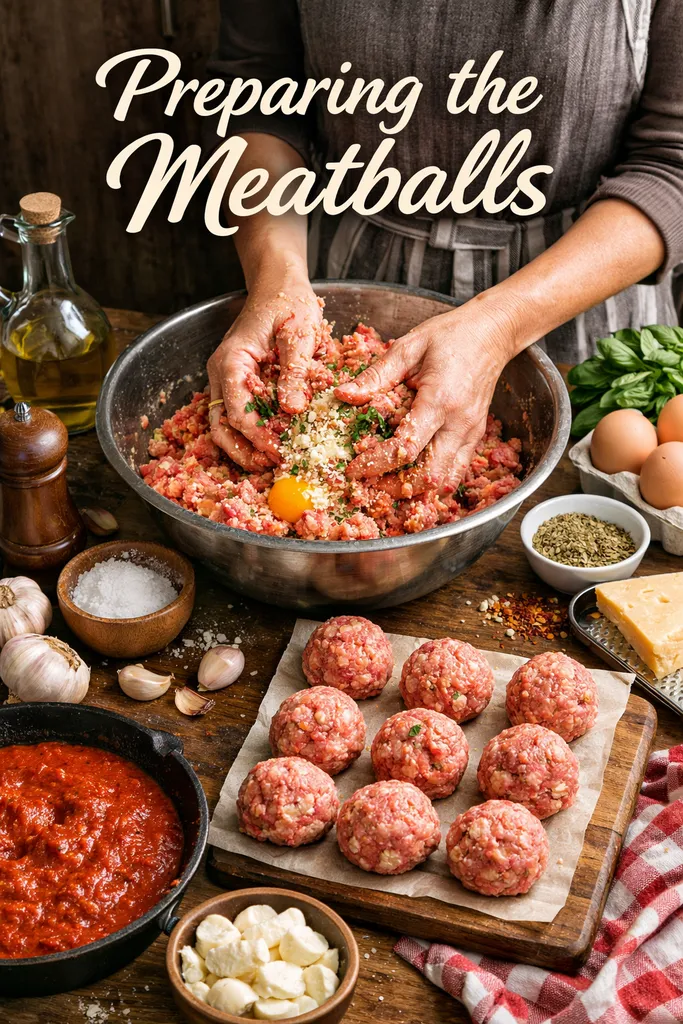 Preparing The Meatballs