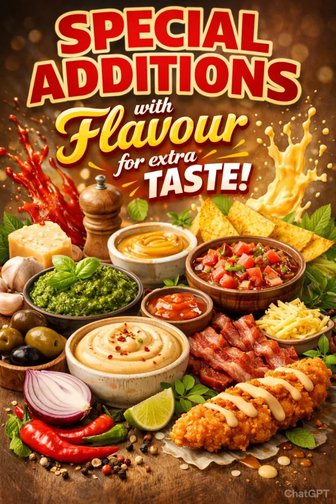 Special Additions With Flavour For Extra Taste