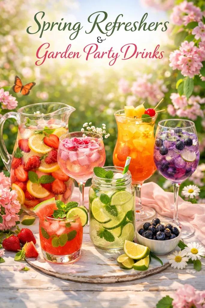 Spring Refreshers And Garden Party Drinks