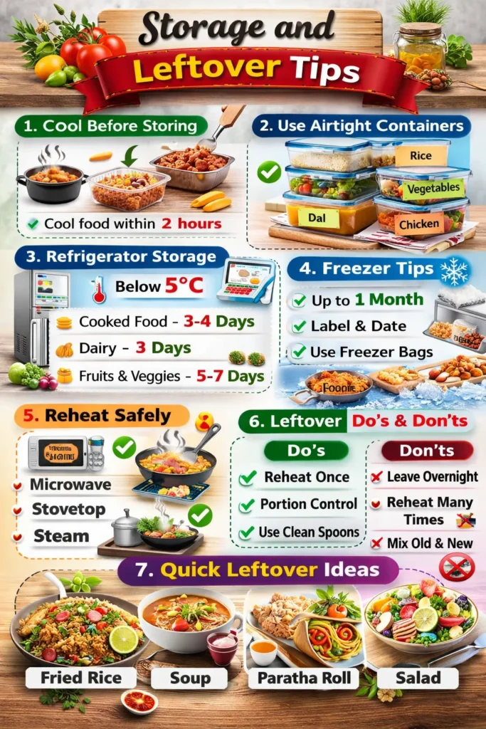 Storage And Leftover Tips