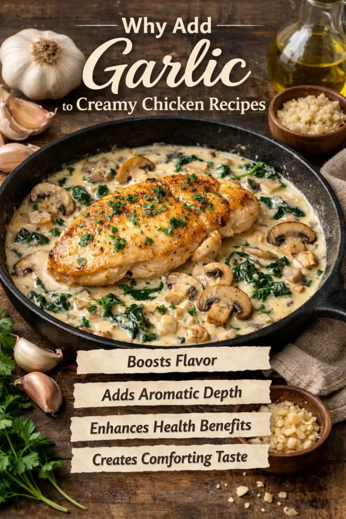 What To Add Garlic To Creamy Chicken Recipes