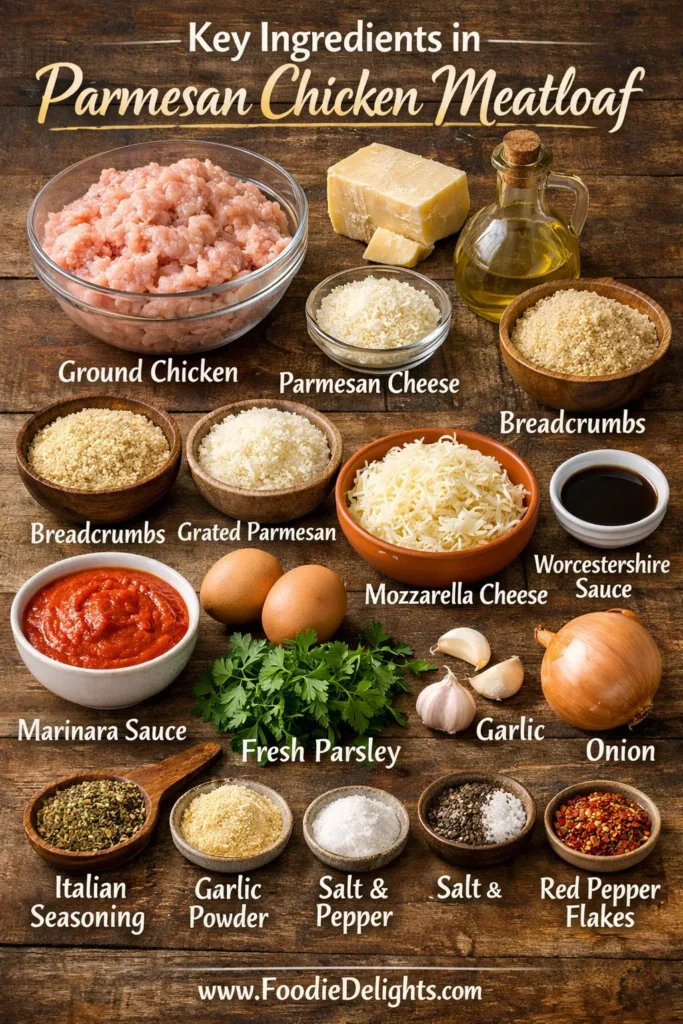 Key Ingredients Inparmesan Chicken Meatloaf Parmesan Chicken Meatloaf