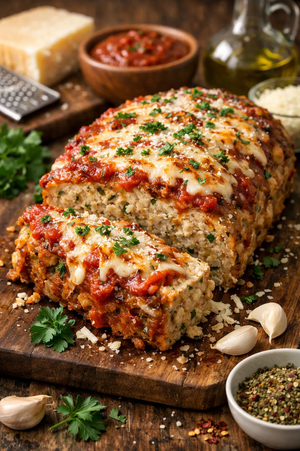 Parmesan Chicken Meatloaf