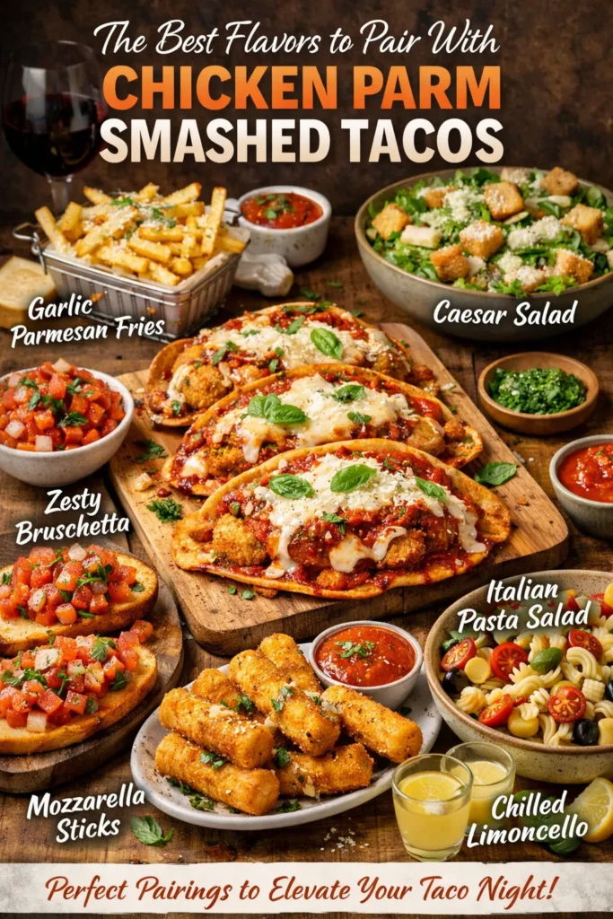 The Best Flavors To Pair With Chicken Parm Smashed Tacos Chicken Parm Smashed Tacos