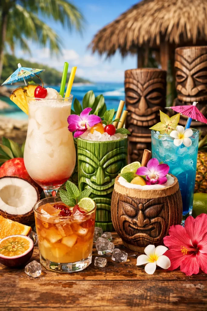 Tropical And Tiki Drinks