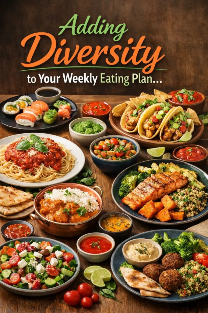 Adding Diversity To Your Weekly Eating Plan Meal Planning Notebook
