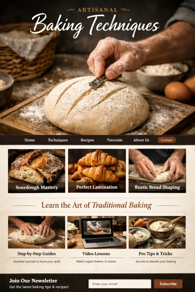 Artisanal Baking Techniques Desserts By Clement