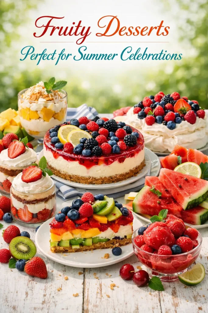Fruity Desserts Perfect For Summer Celebrations Fourth Of July Desserts