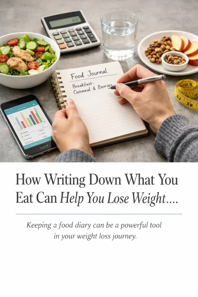 How Writing Down What You Eat Can Help You Lose Weight Meal Planning Notebook